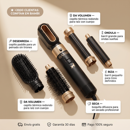 BAMBI Secador 5 en 1 Premium