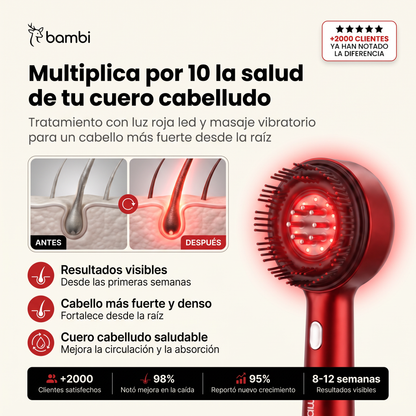 BAMBI Red Light Pro Masajeador Capilar AntiCaída